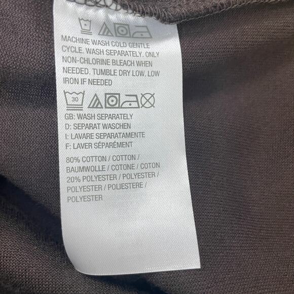 Denim & Co. Active Women's XLP Brown Velour Front Pockets V Neck Tunic Top - Picture 4 of 7